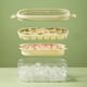 thumbnail image 4 of Caja de hielo, gran capacidad, portátil, refrigerador, grado alimenticio, molde de cubitos de hielo, beis, 4 of 5