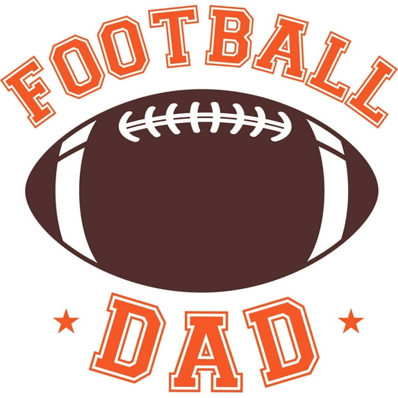 Football Dad Sport Customized Wall Decal - Custom Vinyl Wall Art - Personalized Name - Baby Girls Boys Kids Nursery Daycare Bedroom Wall Decal Room Decor Wall Stickers Decoration Size (40x40 inch)