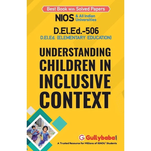 D.el.ed-506 Understanding Children in Inclusive Context, (Paperback)