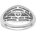 thumbnail image 5 of 14K White Gold Lab Grown Diamond Men's Ring - Ring Size 10.0-7.4gm, 5 of 8