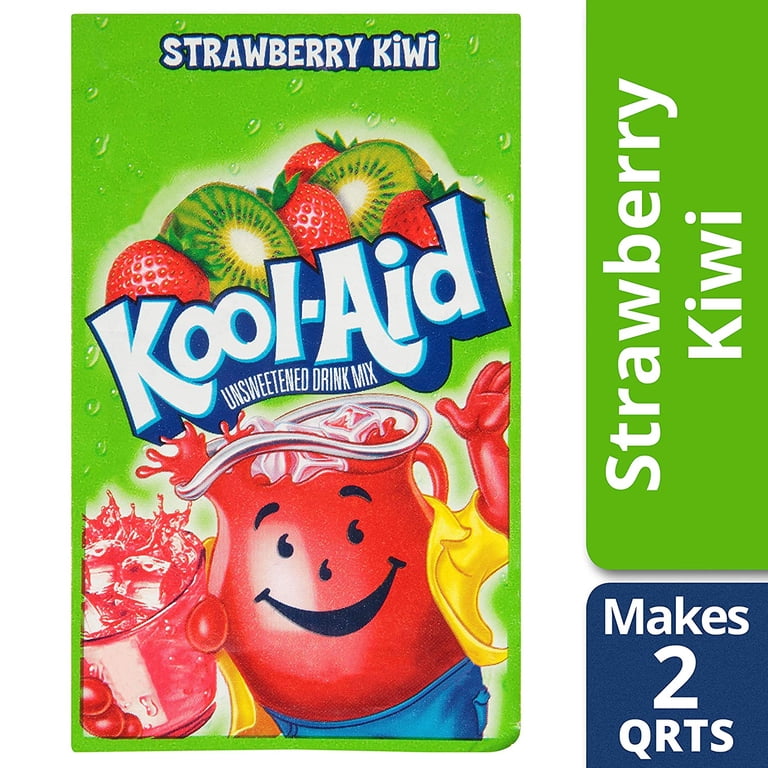 Kool Aid Strawberry Kiwi Drink Mix, Makes 2 Quarts (96 Packets