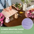 thumbnail image 4 of Uxcell Flower Gift Wrapping Paper, Waterproof Bouquet Wrap for Wedding DIY Craft Purple, 4 of 7
