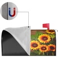 thumbnail image 4 of Autumn Sunflowers Mailbox Covers, Wooden Magnetic Post Box Cover Wraps Standard Size 21x18 in for Garden Yard Decor, 4 of 7