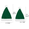thumbnail image 4 of Cagogo under $5 4Pcs Christmas Hat, KidsChristmas Santa Hat, Warm Knit Pom Pom Beanie forToddler, Soft and Comfortable Winter Cap, Red and White Classic Design, For Holiday and Party, 4 of 9