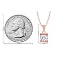 thumbnail image 4 of 14K Solid Rose Gold 1ct Lab Created Moissanite Solitaire Pendant Necklace Real Gold Gemstone Jewelry Gift for Mother Women, 4 of 4
