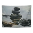thumbnail image 5 of Orinice Rocks Water Sky Tapestry Wall Hanging Unique Style Graphic Tapestries Home Wall Decor Art for Living Room Bedroom Apartment Farmhouse Dorm 40x60inch, 5 of 6