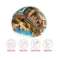 thumbnail image 5 of KLL Iconic Global Landmarks Pattern Shower Cap & Bath Cap for Women,Reversible Oversized Waterproof Shower Caps for all Hair Lengths,Elastic Reusable Bathing Hair Cap, 5 of 6