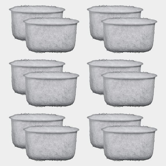 12 Pack of Braun Coffee maker Replacement Charcoal Water Filter for Braun Coffee Maker BRSC004,BrewSense Drip model KF7175, KF6050