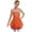 Orange, variant on TSSOE Kids Girls Sequins Mesh Splice Figure Skating Dress Long Sleeves Ballroom Ballet Tutu Skirted Leotard Green 16