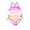 Pink, variant on Celivon Kids Little Girls Swimsuits Cute Summer One Piece Swimming Clothes Tie Dye Bathing Suits Comfort Breathable Size 5-6 Years
