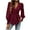 Wine, variant on Lenpel Blouses for Women Ruffle Lantern Long Sleeve Cross Deep V Neck Pleated Tie Front Tunic Tops Dressy Casual Shirts(Wine,X-Large)