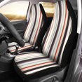thumbnail image 2 of Juego de 2 fundas para asientos de coche ABPHQTO Rayas rojas y marrones, 2 of 4
