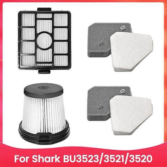 4PCS Vacuum Cleaner Filter Set for Shark BU3523 BU3521 BU3520 Vacuum Cleaner Accessories Filter Spar