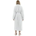 thumbnail image 4 of LOFIR Womens Fleece Robe - Comfy Plush Long Bathrobes with Pockets for Women, Ladies Sleepwear (L/XL, White), 4 of 8