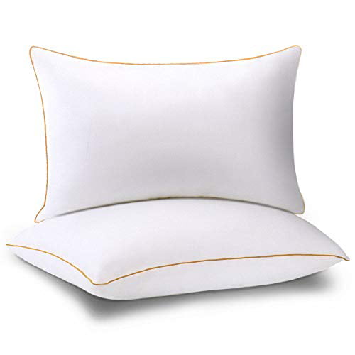 Classic Pillows Pack of 2 Gusseted Bed Sleeping Down Alternative Quilted Pillow 