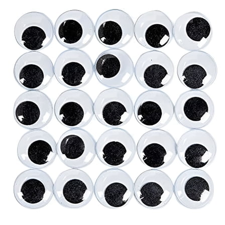 BESTSKY Super Huge Black Googly Eyes - 100,Craft Supplies,Wiggle Eyes,Bulk Craft Accessories,100 Pieces,Black/White