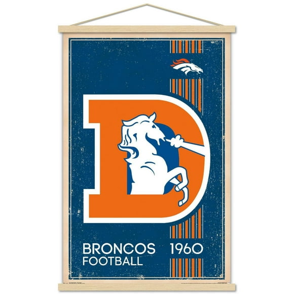 NFL Denver Broncos - Retro Logo 14 Wall Poster, 22.375" x 34"