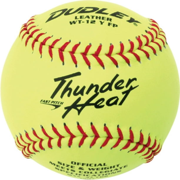 Dudley 12" Thunder Heat Leather Fastpitch Softball (Dozen)