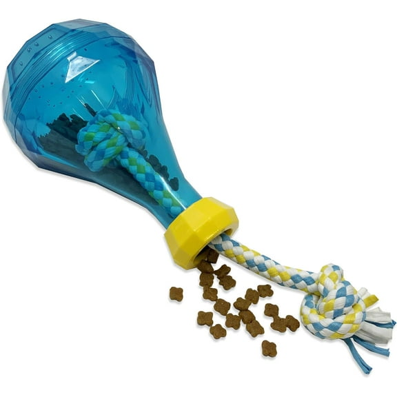 OurPets IQ Treat Tug & Activity Dog Puzzle & Rope Dog Toy, Size Small - 7.5" Length