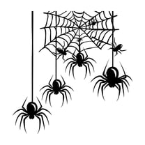 Halloween Decorations Spider, Hwkond Halloween Hanging Araneid Web Switches Sticker Living Room Porch Home Decoration Wall Sticker