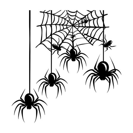 Halloween Decorations Spider, Hwkond Halloween Hanging Araneid Web Switches Sticker Living Room Porch Home Decoration Wall Sticker