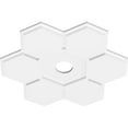 thumbnail image 2 of 22"OD x 3"ID x 7 1/2"C x 1"P Daisy Architectural Grade PVC Contemporary Ceiling Medallion, 2 of 11