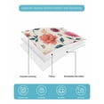 thumbnail image 4 of Twin XL Quilt Bedding Set, Pink Orange Floral Reversible Summer Quilt 3 Pieces, Farmhouse Botanical Flowers Boho Leaf Lightweight Bedspreads Coverlets with 2 Pillow Shams for All Seasons, 4 of 5