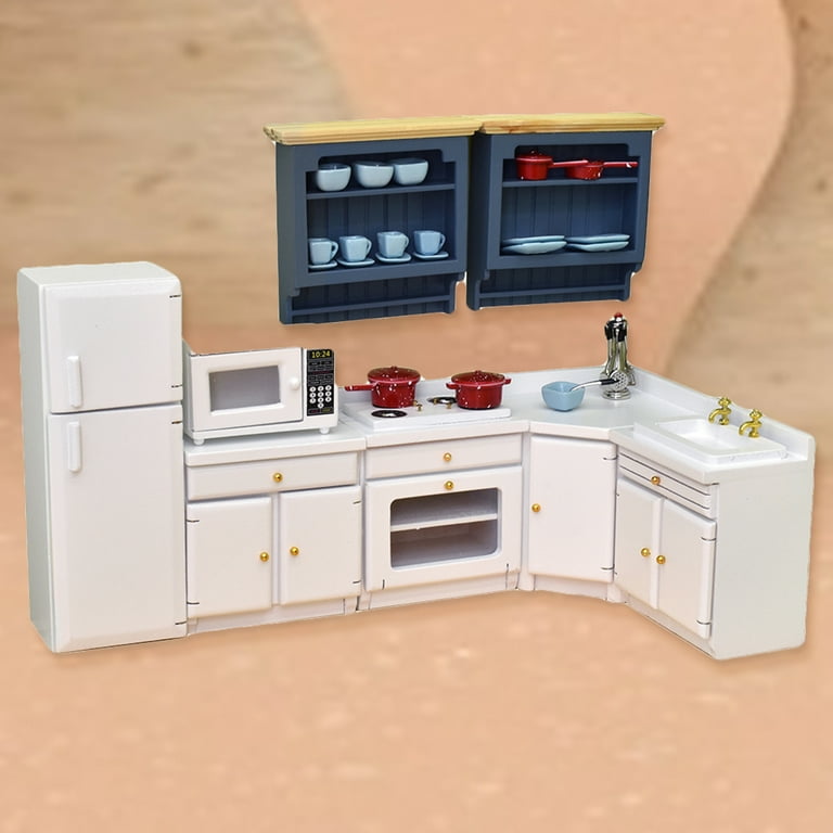 1 12 Dollhouse Furniture Kitchen Set with Accessories Life Scenes