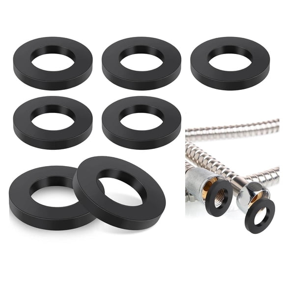 Shower Head Washers, Rubber Hose Washer Universal Tap Sealing O Ring Gasket Attachment Hoses Fit Fixed Shower Head, Water Faucet