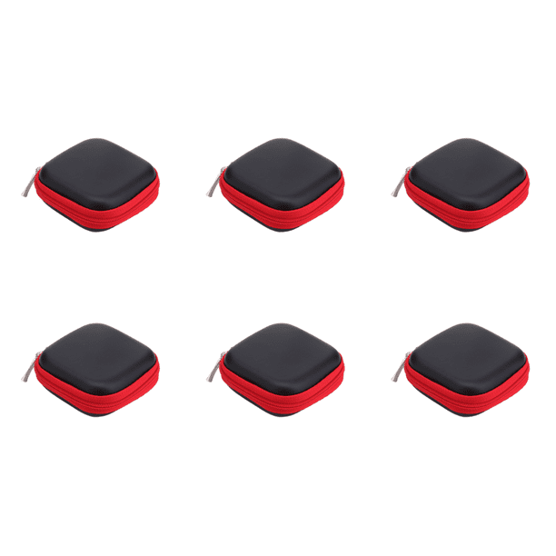 A001 Almacenamiento para Cable Datos para Caja Almacenamiento para Cargador para Organizadora Almacenamiento Digital (rojo)