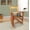 Oak, variant on Holaki Outdoor Rocking Chair，Solid Wood Patio Rocking Chair，Suitable for kids-Durable，Light Blue