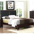 thumbnail image 6 of Queen Upholstered Bed Frame with Storage, Modern Platform Bed with Button Tufted Headboard, Espresso Faux Leather, No Box Spring Needed, 6 of 7