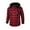 Red, variant on Nfhtoj Men's Long Sleeve Quilted Lined Flannel Shirt Jacket with Hood Plaid Button Down Shirts for Men Long Sleeve Outerwear Jackets