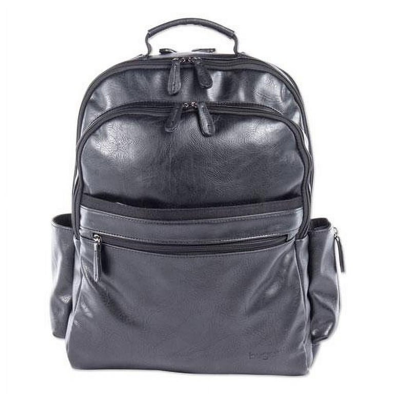 The Bugatti Group® Valais Backpack, Holds Lptops 15.6, 5.5 x 5.5 x  16.5, Black 