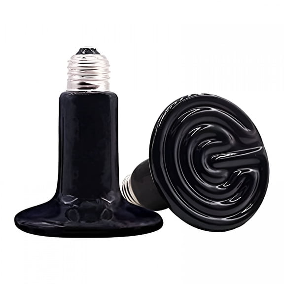HIBIBUD 1Pcs 50W Reptile Heat Lamp, Pet Infrared Ceramic Heater Emitter Appliances Lamp, for Amphibian Pet Brooder Coop, Lizard, Turtle, Snake, Terrarium Incubating Chicken