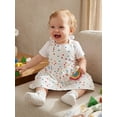 thumbnail image 3 of Yuemengxuan Toddler Little Girls Aline Tank Dress Tie Shoulder Sleeveless Dot Print Party Dress, 3 of 9