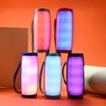 thumbnail image 4 of 10W Portable Rechargeable Bluetooth Speaker Stereo Sound Stereo Bass USB/TF/FM Radio Colorful LED Light Show: Red, 4 of 10