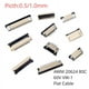 thumbnail image 2 of 10 piezas FPC FFC conector 0,5 mm 1,0 mm AWM 20624 80C 60V VW-1 cable plano PCB 4/5/6/7/8/10/12/14/16/18/20/26/30/32/36/40/50/60 pines, 2 of 5