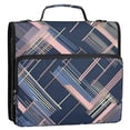 thumbnail image 5 of FORMRS Zipper Binder with Shoulder Strap 2-inch Ring 500 Sheet Capacity File Bag, Black Stripes, 5 of 5
