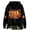 Black, variant on Halloween Hoodies for Womens Oversized Long Sleeve Tops Fall Pumpkin Maple Leaf Floral Graphic Pullover Casual Sweatshirt With Kangaroo Pocket