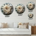 thumbnail image 4 of Designart "Seashell Monochromatic II" Animals Oversized Wall Clock, 4 of 5