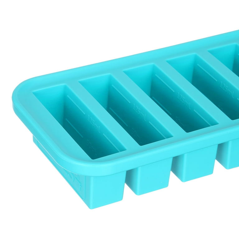 Souper Cubes 1-Cup Silicone Freezing Tray - Freeze and Store Food in 1-Cup  Portions, Aqua, 2-Pack, with lids dishwasher and oven safe freezer  containers 