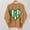 A874 Yellow, variant on St. Patrick's Day Sweatshirt for Women Crewneck Long Sleeve Striped Heart with Shamrock Graphic Ribbed Trim Loose Fit Festive Holiday Top