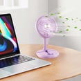 thumbnail image 4 of Ventilador de Mano Plegable y Recargable Ganfancp con Soporte para Teléfono Móvil USB, 4 of 7