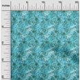 thumbnail image 2 of oneOone Velvet Turquoise Blue Fabric Abstract Floral Craft Projects Decor Fabric Printed By The Yard 58 Inch Wide-1ra, 2 of 5