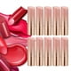 thumbnail image 5 of Tubo de lápiz labial vacío redondo, 10 Uds., bálsamo labial, contenedor de concha rellenable, estuche DIY, degradado rosa y dorado, 5 of 8