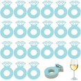 thumbnail image 1 of 100 Pcs Diamond Ring Paper Glass Markers - Name Tags for Champagne Cocktail & Birthday Party, 1 of 9
