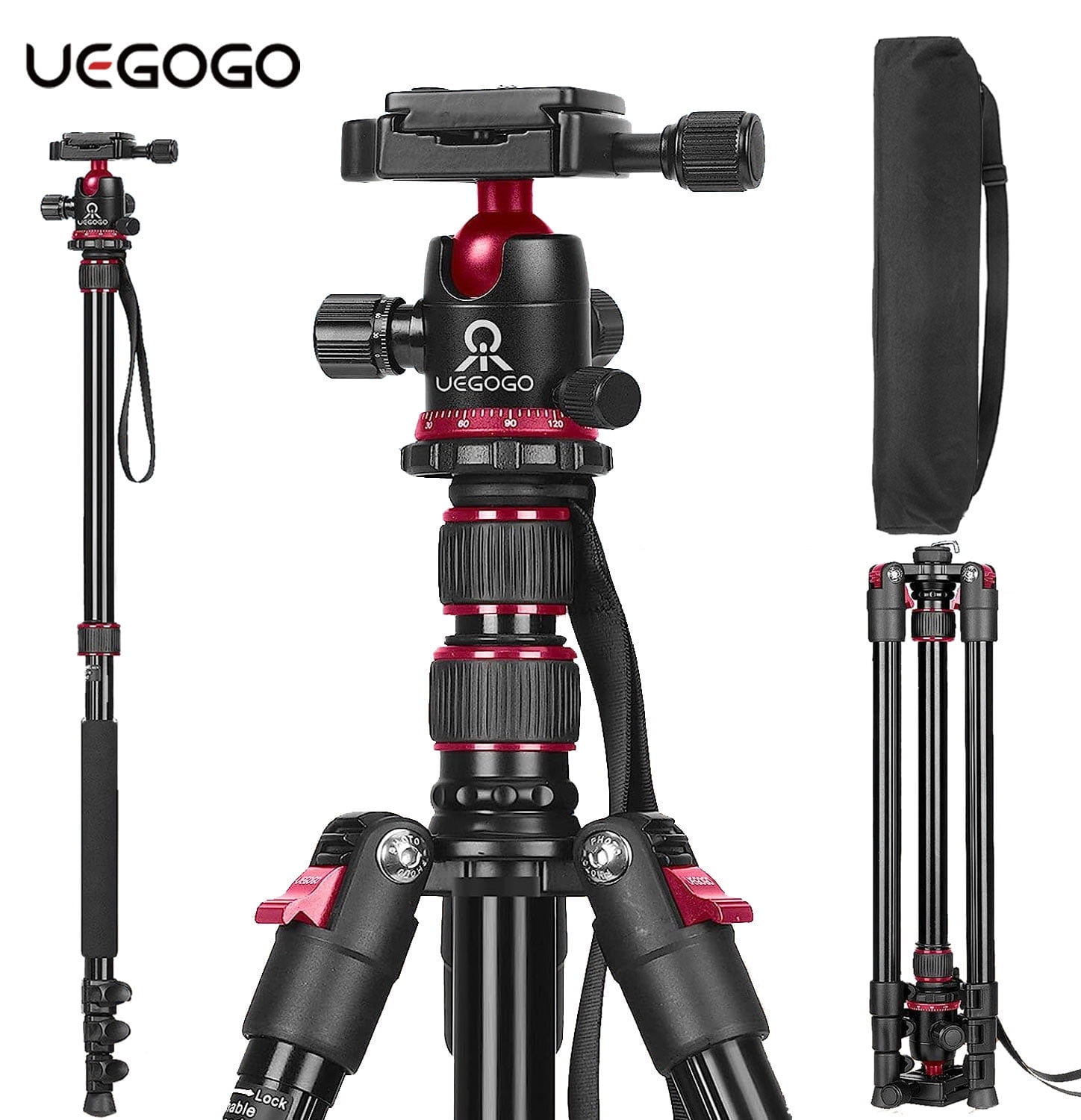 Carbon Fiber Geekoto X25 Defender GEEKOTO Tripod, Camera Tripod