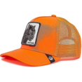 thumbnail image 3 of ZHAOCHENG Gorra de camionero bordada de malla con protección solar, color blanco tigre, 3 of 4