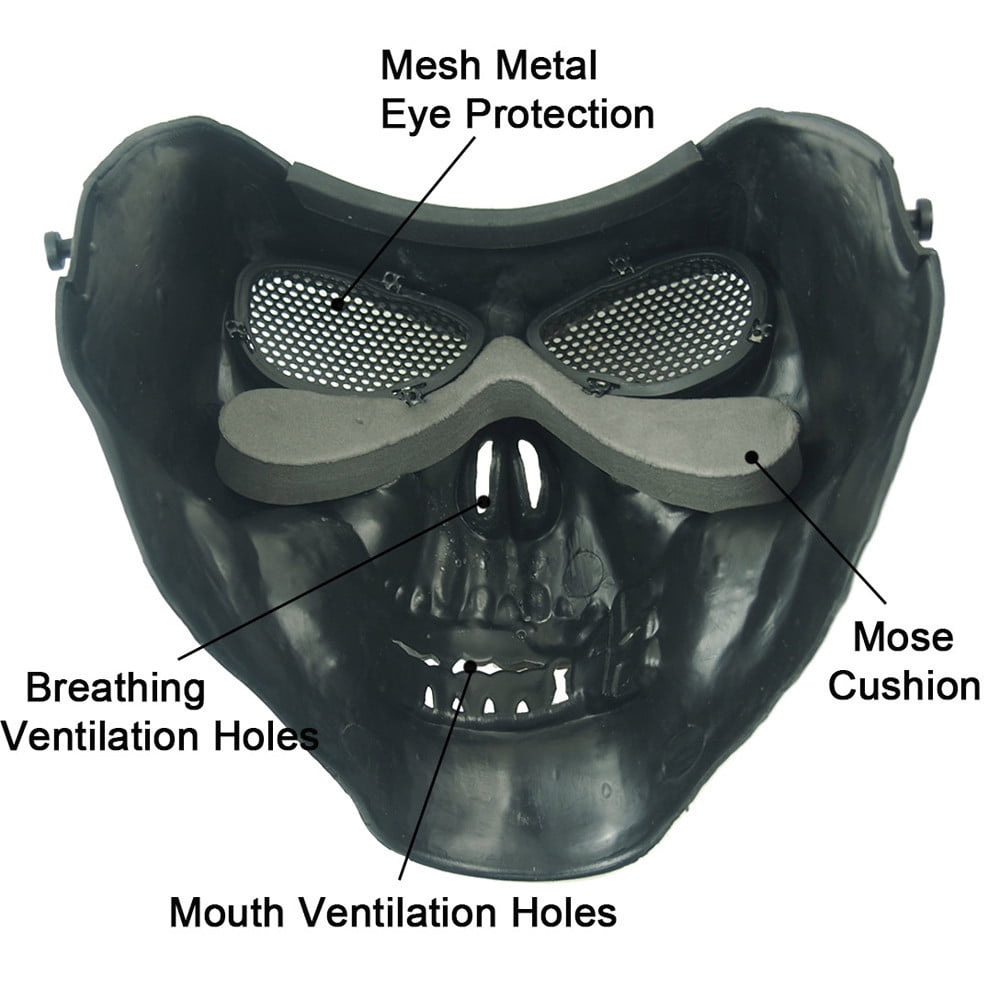Details about   Cycling Riding Face Mask Skull CS Ski Bike Motorcycle Sports Mask 